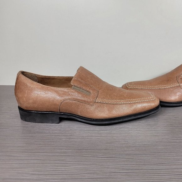 Bruno Magli Raging Slip On Loafers,Tan Leather 8 M - Picture 7 of 11